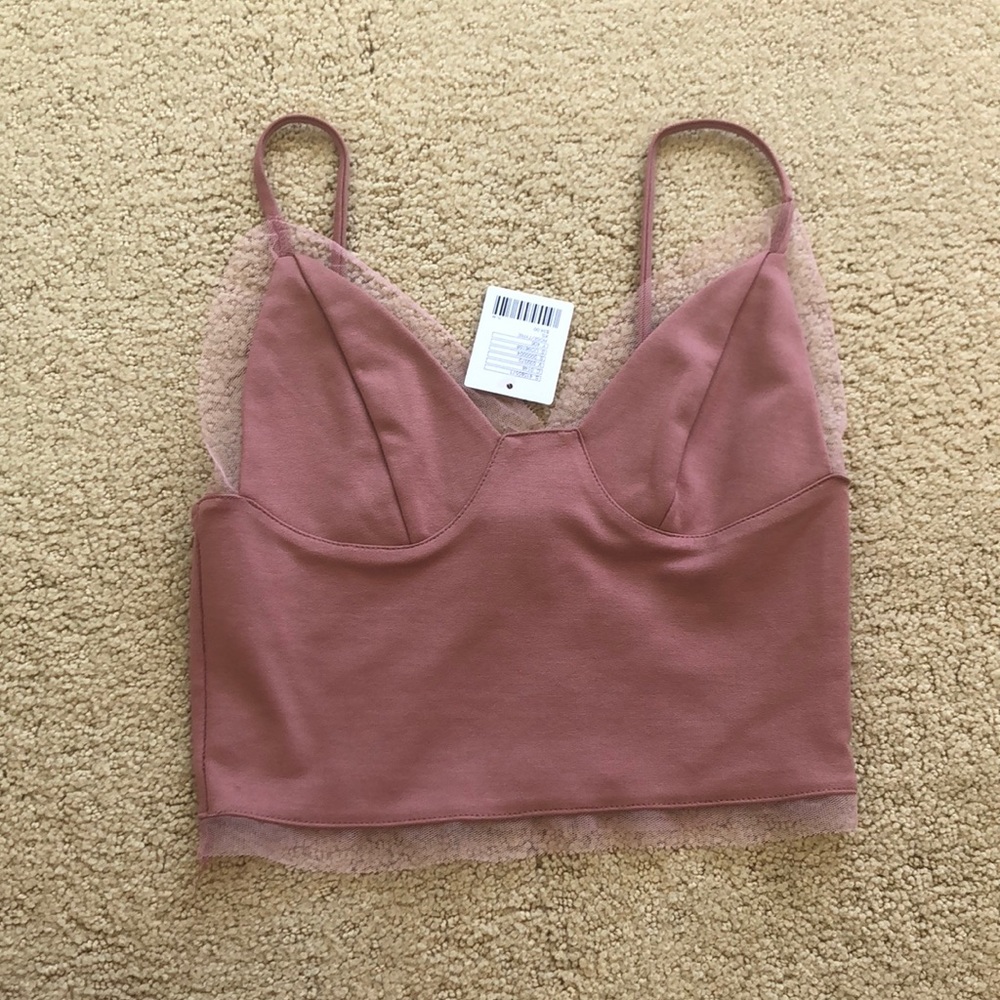 UO Pink Bustier Top